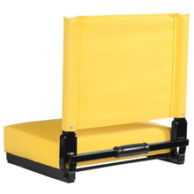 Load image into Gallery viewer, Lightweight Stadium Chair with Handle, Ultra-Padded Seat, Yellow
