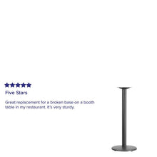 Load image into Gallery viewer, 18'' Round Restaurant Table Base with 3'' Dia. Bar Height Column
