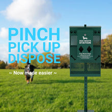 Load image into Gallery viewer, Pet Waste Station with Lidded Pedal Trash Can

