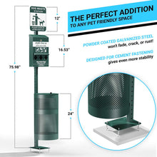 Load image into Gallery viewer, Mini Pet Waste Station with Hand Sanitizer Bottle
