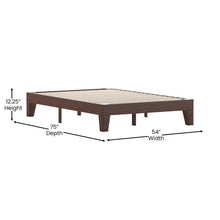 Load image into Gallery viewer, Wood Full Platform Bed with Wooden Support Slats, No Box Spring Required
