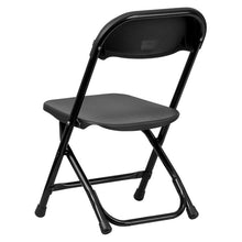 Load image into Gallery viewer, Kids Black Plastic Folding Chair
