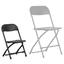 Load image into Gallery viewer, Kids Black Plastic Folding Chair
