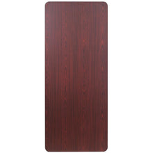 Load image into Gallery viewer, 6-Foot Mahogany Melamine Laminate Folding Banquet Table
