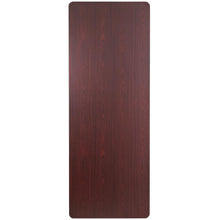 Load image into Gallery viewer, 8-Foot Mahogany Melamine Laminate Folding Banquet Table
