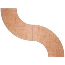 Load image into Gallery viewer, 5.5 ft. x 2 ft. Serpentine Wood Folding Banquet Table
