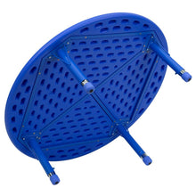 Load image into Gallery viewer, 45'' Round Blue Plastic Height Adjustable Activity Table

