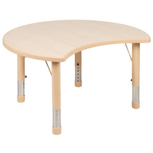 Load image into Gallery viewer, Crescent Natural Plastic Height Activity Table Set with 2 Chairs
