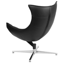 Load image into Gallery viewer, Black LeatherSoft Swivel Cocoon Chair
