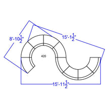 Load image into Gallery viewer, Alon Black LeatherSoft Reception Configuration, 9 Pieces
