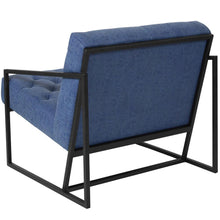 Load image into Gallery viewer, Madison Retro Blue LeatherSoft Tufted Lounge Chair
