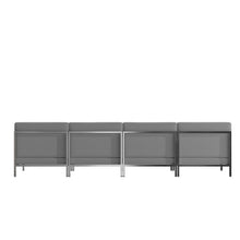 Load image into Gallery viewer, Imagination 4 Piece Gray LeatherSoft Waiting Room Lounge Set - Reception Bench
