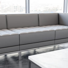Load image into Gallery viewer, Imagination Contemporary Gray Leathersoft Middle Chair
