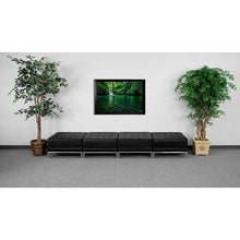 Load image into Gallery viewer, Imagination Black LeatherSoft Four Seat Bench
