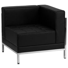 Load image into Gallery viewer, Imagination Black LeatherSoft Sectional Configuration, 7 Pieces
