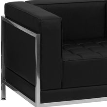 Load image into Gallery viewer, Imagination Black LeatherSoft Sofa &amp; Chair Set

