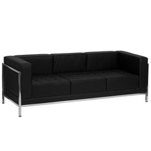 Load image into Gallery viewer, Imagination Black LeatherSoft Sofa Set, 5 Pieces
