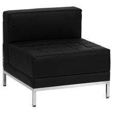 Load image into Gallery viewer, Imagination Black LeatherSoft Sofa Set, 5 Pieces
