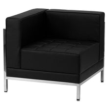 Load image into Gallery viewer, Imagination Black LeatherSoft Sofa Set, 5 Pieces
