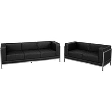 Load image into Gallery viewer, Imagination Black LeatherSoft Sofa &amp; Loveseat Set
