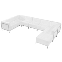 Load image into Gallery viewer, Imagination Melrose White LeatherSoft U-Shape Sectional Configuration, 7 Pieces
