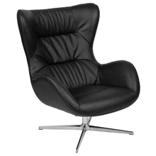 Load image into Gallery viewer, Gray LeatherSoft Swivel Wing Chair
