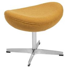 Load image into Gallery viewer, White LeatherSoft Saddle Wing Ottoman
