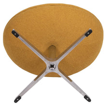 Load image into Gallery viewer, White LeatherSoft Saddle Wing Ottoman
