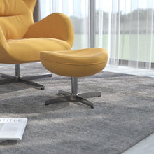 Load image into Gallery viewer, White LeatherSoft Saddle Wing Ottoman
