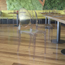 Load image into Gallery viewer, Set of 4 Crystal Extra Wide Resin  Banquet, Event Ghost Chairs
