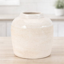 Load image into Gallery viewer, Two-Tone Stoneware Vase 6"H
