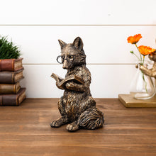 Load image into Gallery viewer, Reading Fox Figurine 6.5"H
