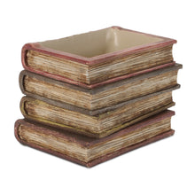 Load image into Gallery viewer, Decorative Book Stack Vase 5"H
