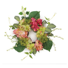 Load image into Gallery viewer, Mixed Hydrangea Candle Ring 17"D
