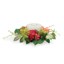 Load image into Gallery viewer, Mixed Hydrangea Candle Ring 17"D
