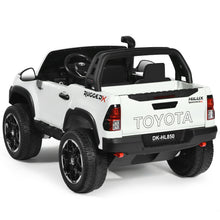 Load image into Gallery viewer, 24V Licensed Toyota Hilux Ride On Truck Car 2-Seater 4WD with Remote White
