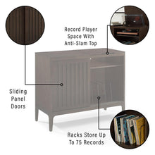 Load image into Gallery viewer, Asher Record Storage Media Console Dark Brown
