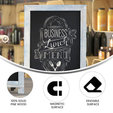 Load image into Gallery viewer, Vintage 12" x 17" Wooden Magnetic Chalkboards with Legs, Set of 10
