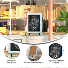 Load image into Gallery viewer, Vintage 9.5" x 14" Wooden Magnetic Chalkboards with Legs, Set of 10

