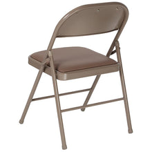 Load image into Gallery viewer, 2 Pack HERCULES Series Double Braced Beige Vinyl Folding Chair
