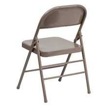 Load image into Gallery viewer, 2 Pack HERCULES Series Triple Braced &amp; Double Hinged Beige Metal Folding Chair
