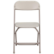 Load image into Gallery viewer, Plastic Folding Chair Beige - 2 Pack 650LB Weight Capacity
