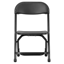 Load image into Gallery viewer, 2 Pk. Kids Black Plastic Folding Chair
