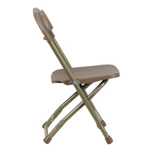 Load image into Gallery viewer, 2 Pk. Kids Brown Plastic Folding Chair
