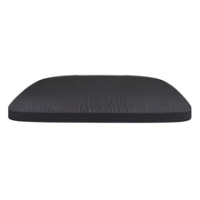 Load image into Gallery viewer, Perry Poly Resin Wood Square Seat with Rounded Edges for Colorful Metal Barstools in Black
