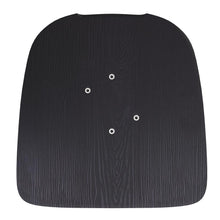Load image into Gallery viewer, Perry Poly Resin Wood Square Seat with Rounded Edges for Colorful Metal Barstools in Black
