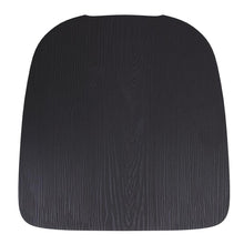 Load image into Gallery viewer, Perry Poly Resin Wood Square Seat with Rounded Edges for Colorful Metal Barstools in Black
