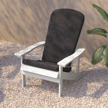 Load image into Gallery viewer, Set of 2 Adirondack Chairs in White with Gray Cushions, Porch, and Patio
