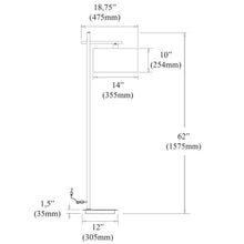 Load image into Gallery viewer, 1LT Floor Lamp, Satin Chrome Finish
