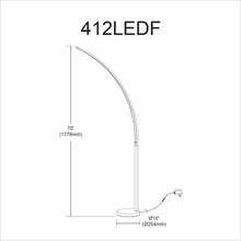 Load image into Gallery viewer, 22W Floor Lamp Polished Chrome Finish

